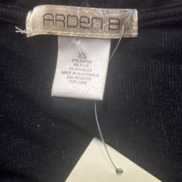 Arden B Open Belted Sweater Black - Picture 4 of 5